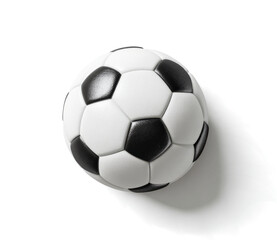 Fototapeta premium soccer ball on a transparent background, flat lay