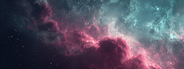 Colorful space galaxy cloud nebula. Stary night cosmos. Universe science astronomy.