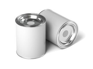 Paint Can 3D Render Isolated White for Mockup 4