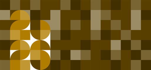 Unlimited 2026 New Year geometric patterns with orange and brown tones design for wallpaper, 2026 calendar, brochure vector illustration