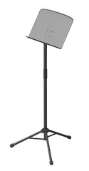 Obraz premium Black music stand isolated on a white background, studio shot