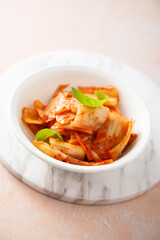 Traditional kimchi cabbage