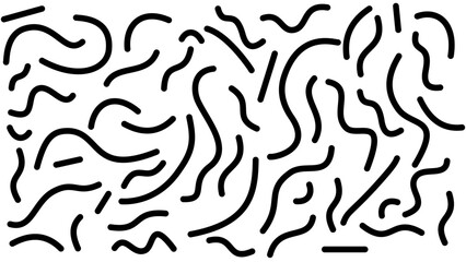 Seamless black line pattern isolated on white background, simple geometric design for wallpaper or fabric.