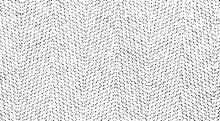 Black chevron-style dot pattern texture on a transparent background. Ideal for modern, artistic, or retro-inspired graphic design.