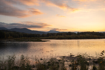 Herbst am Grüntensee im Allgäu, Bayern