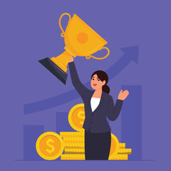 personal finances,Investing Plans set concept,Save Investment. Strategy and return on investment