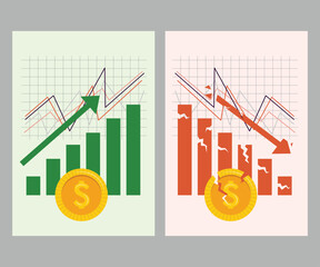 personal finances,Investing Plans set concept,Save Investment. Strategy and return on investment