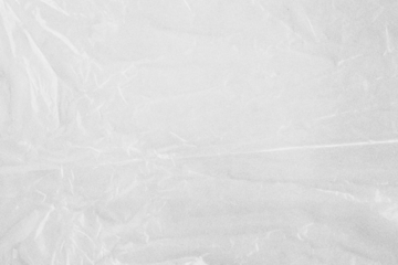 Plastic wrap transparent texture overlay effect. Polyethylene packaging of vinyl wrap or cd cover. Shrink crumpled plastic bag sleeve, package mockup illustration