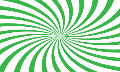 Vibrant swirling sunburst rays set graphic design background green color vector