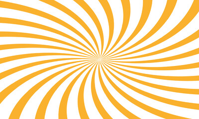 Vibrant swirling sunburst rays set graphic design background yellow color vector