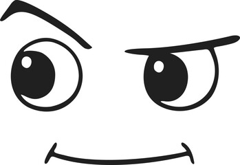 Design of face looking draw