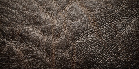 Rich dark brown leather texture with diamond quilting pattern.