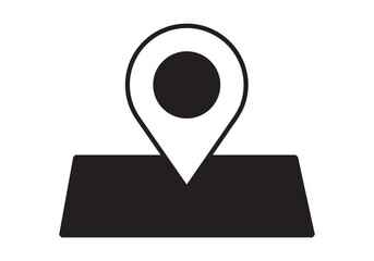 map pointer with pin icon