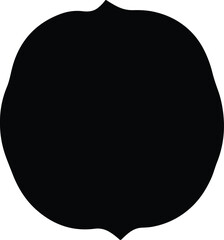 Vector Acorn nut abstract black healthy food silhouette Illustrator