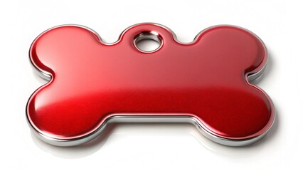 A 3D jigsaw piece of a dog bone, an icon for a successful business solution concept, is isolated on a white background