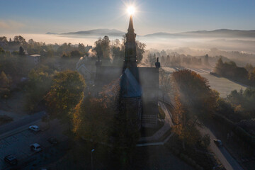 Kościół św. Apostołów Filipa i Jakuba w Mystkowie © Maciej G. Szling