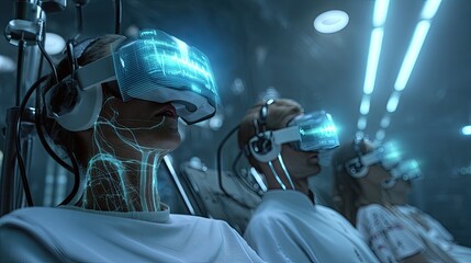 Innovative Audio Device Showing Fitness Metrics