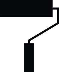 Paint icon vector paint roller Isolated on transparent background.