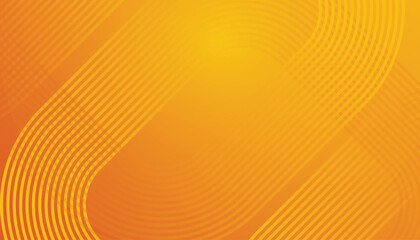 yellow abstract background. Geometric round lines pattern. Modern shiny yellow gradient lines. Futuristic technology