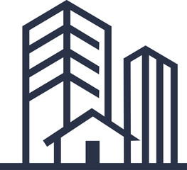 Easy to use logo for a corporate real estate agency