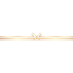 Elegant Golden Decorative Line Element with Abstract Geometric Design Isolated on White Background Minimalist Royal Accent for Luxury Branding and Design Projects