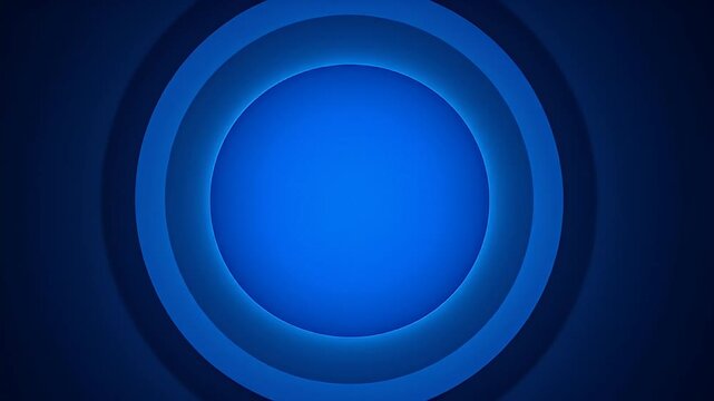 Abstract concentric blue circles gradient background, simple and modern design