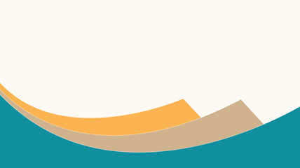 Curved certificate background vector illustration with gold and teal accents. Modern, elegant template perfect for awards, diplomas, recognition, business, presentations