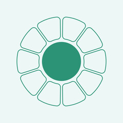 Colorful bar chart infographic vector illustration. Modern design for data, statistics, analysis, reports, finance, business, presentations, dashboards, web, digital projects