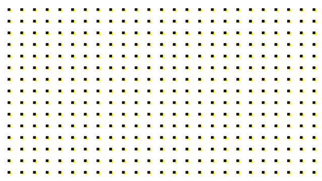 Uniform Grid of Black Squares with Subtle Yellow Glow