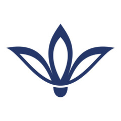 un logo, un pictogramme, ou un motif ornemental de style minimaliste et vectoriel.