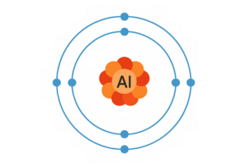Aluminum atom bohr model illustration showing electrons orbiting nucleus al symbol transparent background