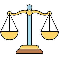 scales of justice and law