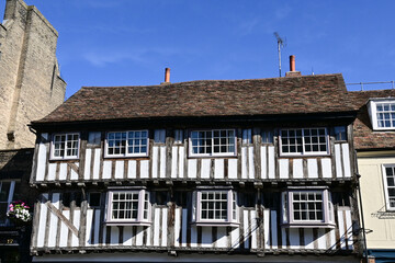 16th century timber framed building, Bridge Street, Cambridge, England, UK