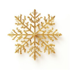 Gold Glitter Snowflake snowflake gold white.