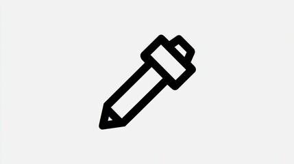 Fototapeta premium Simple pen icon illustration