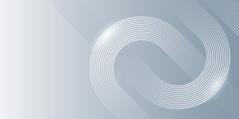 White Minimal Abstract Background. Modern shiny white diagonal  lines pattern. Minimal geometric.