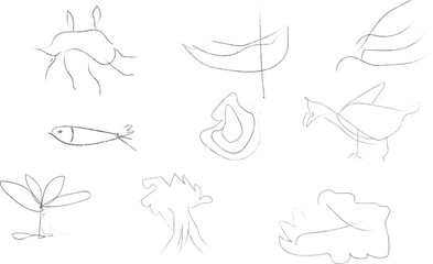 Business element icon in doodle style, arrow, infographic. Isolated vector illustration design