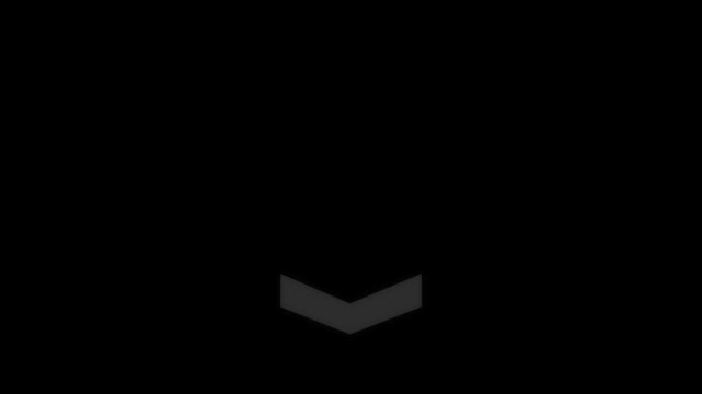 Abstract geometric chevron arrows descending dark background motion graphics design element