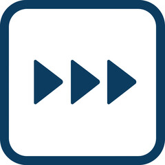 Fast Forward Icon PNG | Media Control Vector | Play Button Symbol Illustration