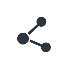 Share Icon PNG | Network Connection Vector | Social Media Symbol Illustration