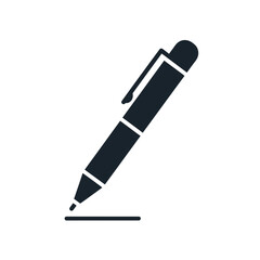 Pen Icon PNG | Writing Tool Vector | Office Stationery Outline Illustration