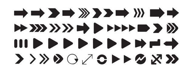 Arrow vector collection. Arrow. Cursor. Modern simple arrows. Vector illustration Eps 10
