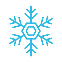 雪の結晶　アイコン　マーク　冬の装飾素材