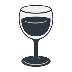 Simple Red Wine Glass for Dining and Celebration