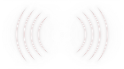 Abstract sound wave PNG overlay with soft gradient lines, creating a dynamic visual effect for design projects, enhancing digital artwork and presentations