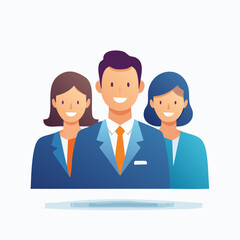 Fototapeta premium Team of Professionals - Collaboration and Success in Business.