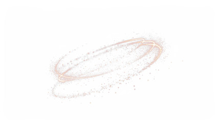 Abstract PNG overlay featuring swirling golden sparkles and soft dust particles on a white background, ideal for creative design projects and enhancing visual storytelling