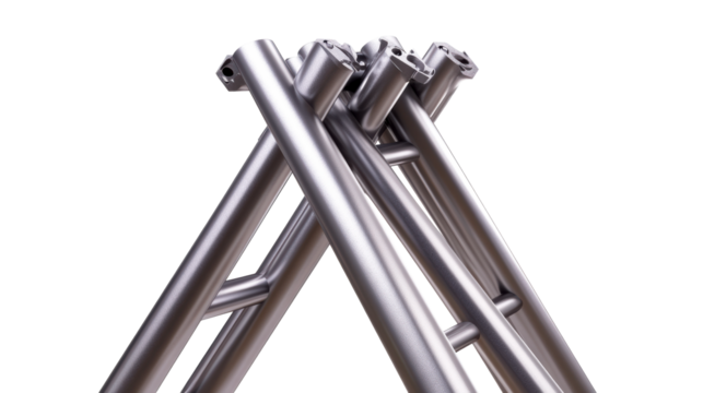 Metal Truss Framework Abstract, cut out transparent