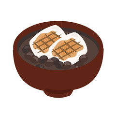 おしるこ　ぜんざい　イラスト