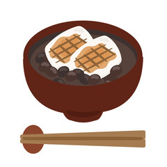 おしるこ　ぜんざい　イラスト